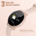 Smart Watches for Women, 2021 HD LCD Smart Watch for Android Phones and iPhone Compatible, 3ATM Waterproof Fitness Smartwatch with Sleep Tracker, Heart Rate, Blood Oxygen Monitor, Smartwatch Rose Gold